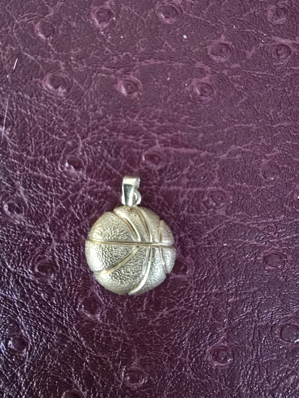 AU14k Basketball Pendant Necklace - Women Jewelry
